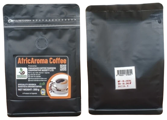 AfricAroma Ground Coffee – 250 g packet