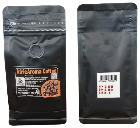 AfricAroma Roasted Coffee Beans – 100 g packet